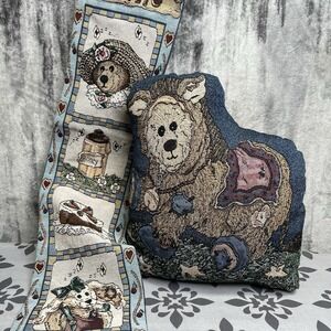 Vintage Boyds Bears & Friends Lot Bear Pillow, Door & Wall Hanger Tapestry